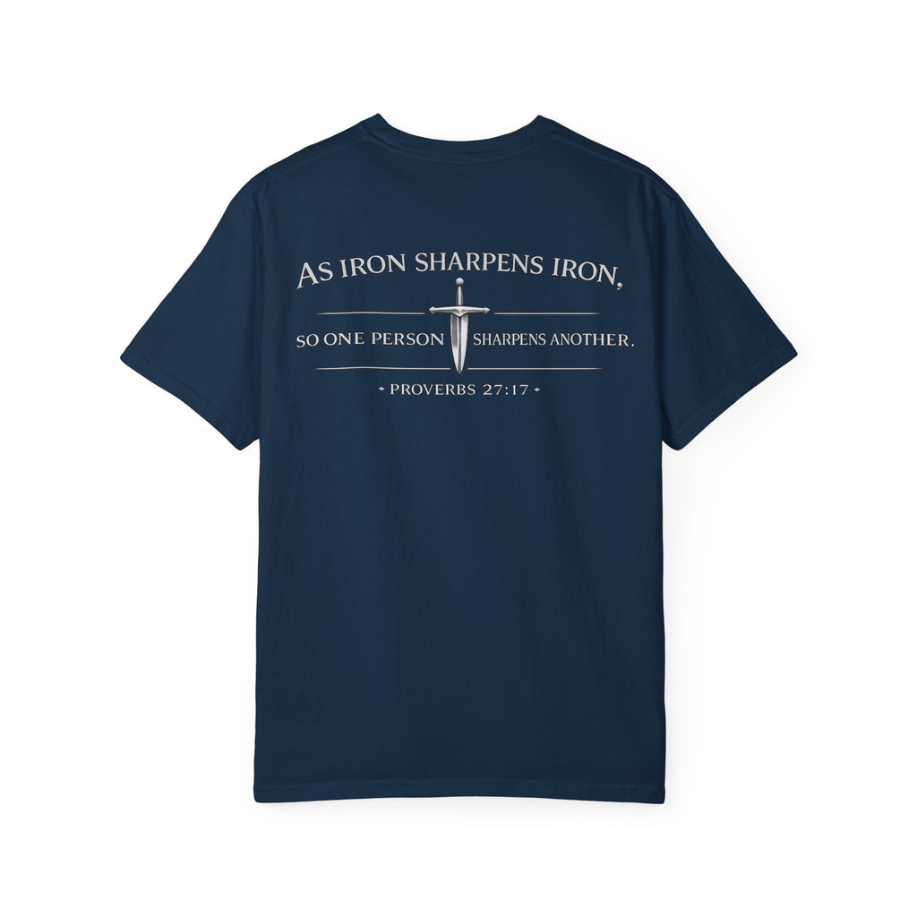 Proverbs 27:17 'As Iron Sharpens Iron' T-Shirt