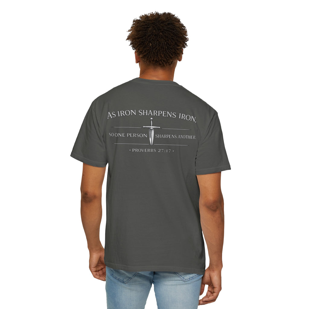 Proverbs 27:17 'As Iron Sharpens Iron' T-Shirt