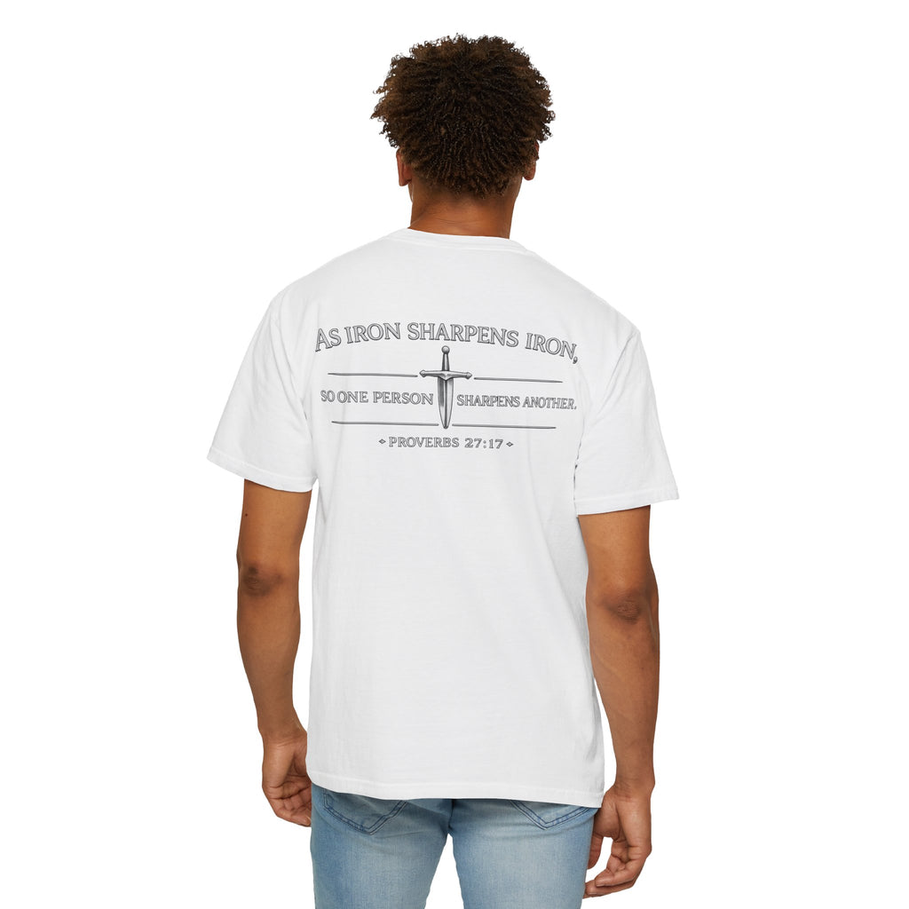 Proverbs 27:17 'As Iron Sharpens Iron' T-Shirt