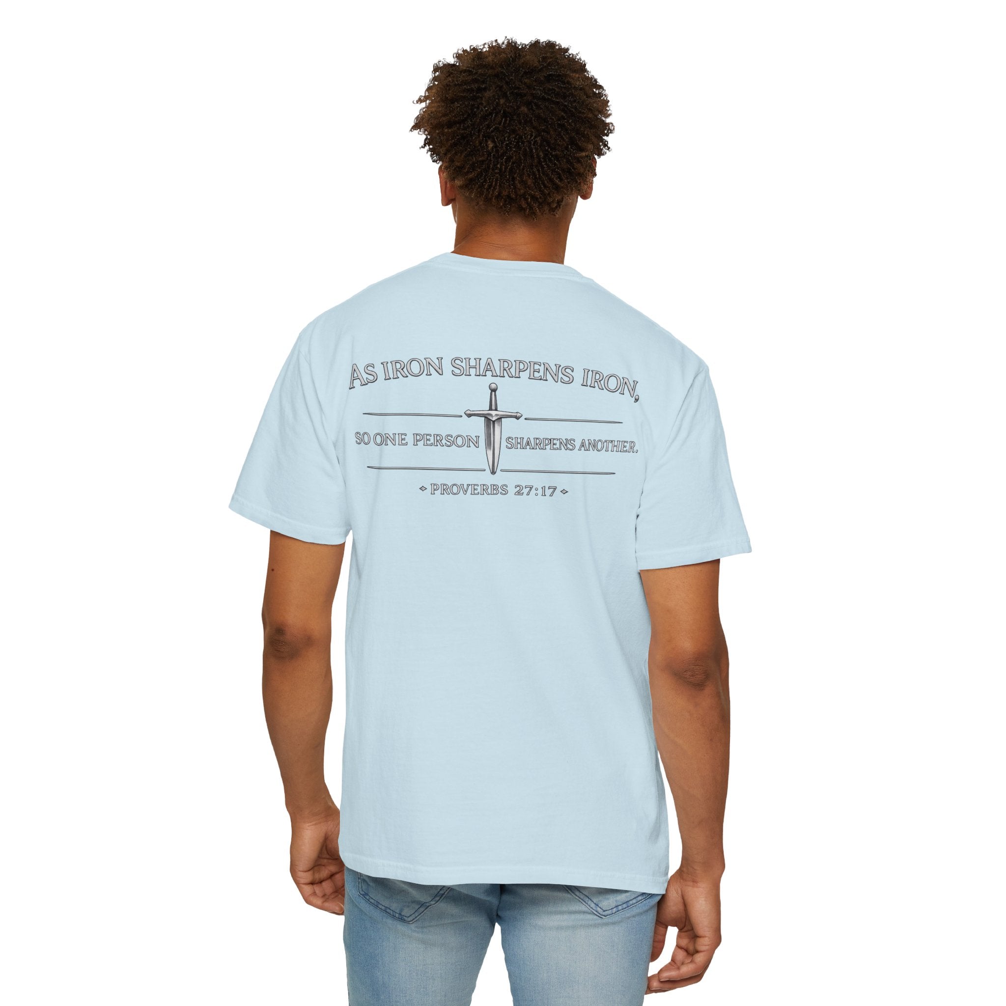 Proverbs 27:17 'As Iron Sharpens Iron' T-Shirt